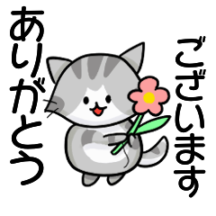 [LINEスタンプ] サイベリアンネコの銀ちゃんスタンプ