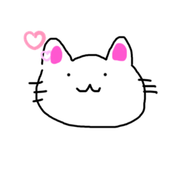 [LINEスタンプ] 手書き風！   透明猫ちゃん