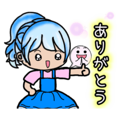 [LINEスタンプ] 毎日使える。キュートなしずくちゃん