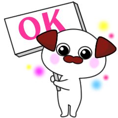 [LINEスタンプ] キュートで可愛いパグのイラストスタンプ01