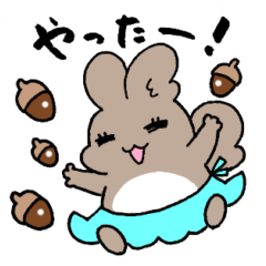 [LINEスタンプ] エゾリス母さんもっとごきげんスタンプ