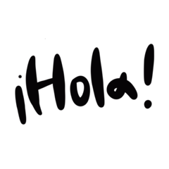 [LINEスタンプ] 使いやすいデカ文字！スペイン語(メキシコ)