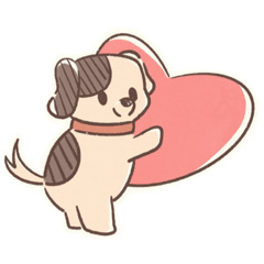 [LINEスタンプ] マイペースな子犬のスタンプ