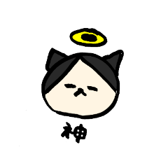 [LINEスタンプ] 七三分け猫さん