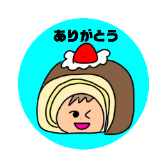 [LINEスタンプ] スイーツかぶってみた！