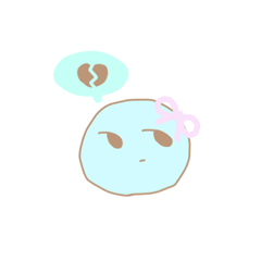 [LINEスタンプ] いつもれいせいなあおいろ