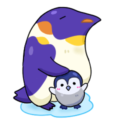 [LINEスタンプ] ペンギン＆ペンギンの画像（メイン）