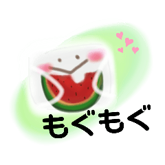 [LINEスタンプ] 夏に使える☆マスクちゃん