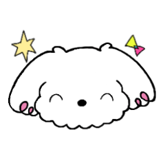 [LINEスタンプ] マルチーズ犬の日常のスタンプ