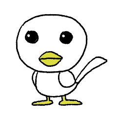 [LINEスタンプ] 白い鳥（シマエナガ？）