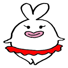 [LINEスタンプ] ハート耳のうさぎお嬢可愛い毎日