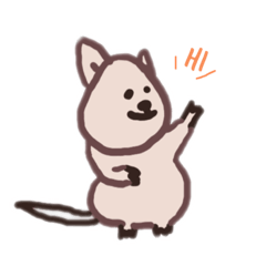 [LINEスタンプ] 垂れ目のクオッカ