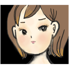 [LINEスタンプ] 女の子(わたしのセリフ)