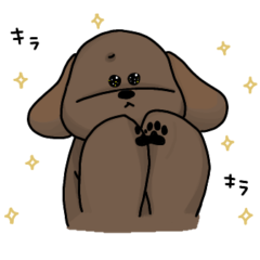 [LINEスタンプ] ブラウンプードル1-2