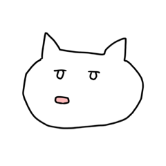 [LINEスタンプ] 脱力顔のヌコ