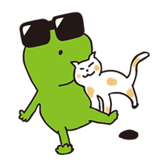 [LINEスタンプ] サングラス蛙TOPPYの日常会話集第5弾