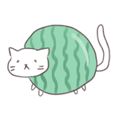 [LINEスタンプ] スイカと猫の日常