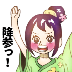 [LINEスタンプ] ONE PIECE×おかゆどんスタンプ