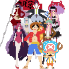 [LINEスタンプ] ONE PIECEドットトーク1