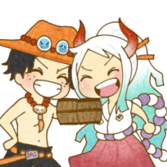 [LINEスタンプ] ONE PIECE  スタンプ2  ヤマト参上！