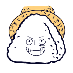 [LINEスタンプ] ONE PIECE おにぎりスタンプ