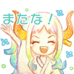 [LINEスタンプ] ONE PIECE 色鉛筆