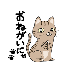 [LINEスタンプ] キジトラにゃんこのみくにがゆく！