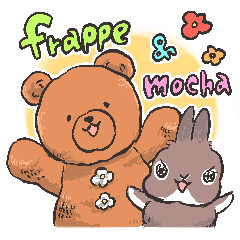 [LINEスタンプ] フラッペとモカ