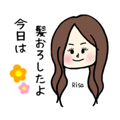 [LINEスタンプ] (( Risa stamp ))