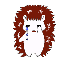 [LINEスタンプ] ハリネズミのハリくん