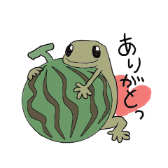 [LINEスタンプ] ヤモリのもる子・夏Ver.