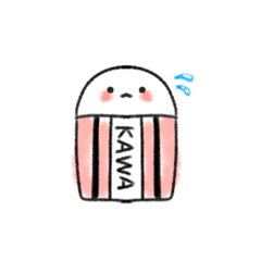 [LINEスタンプ] KAWA☆いい学校グッツ