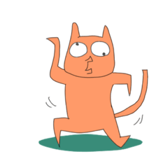 [LINEスタンプ] だいたいダイダイねこさん