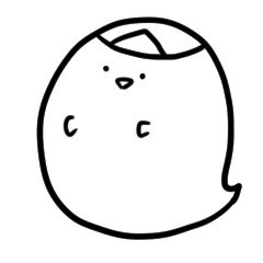 [LINEスタンプ] しろいゆうれい