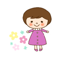 [LINEスタンプ] ちいちゃん 話さない