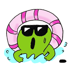 [LINEスタンプ] サングラス蛙TOPPYの日常会話集第7弾