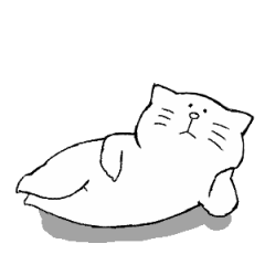 [LINEスタンプ] しろいねこの毎日