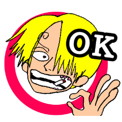 [LINEスタンプ] kokoapapaのONE PIECE サンジスタンプ