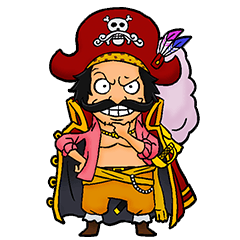 [LINEスタンプ] ONE PIECE 海賊王ロジャーのスタンプ！の画像（メイン）