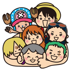 [LINEスタンプ] ★ばぁば × ONE PIECE★