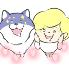 [LINEスタンプ] 動く！ゴンちゃんとぼくの画像（メイン）