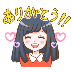 [LINEスタンプ] 女の子(三姉妹)スタンプ