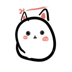 [LINEスタンプ] しろヌコたん