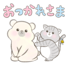 [LINEスタンプ] もふっこフレンズ