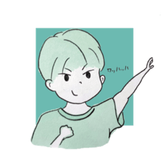 [LINEスタンプ] (Palegreen)