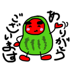 [LINEスタンプ] スイカ君(日常生活)