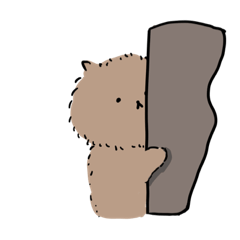 [LINEスタンプ] 茶色いポメラニアンっぽいやつ
