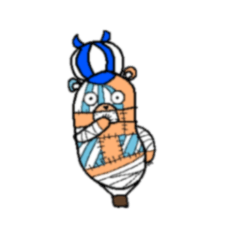 [LINEスタンプ] ONE PIECE と 熱気球