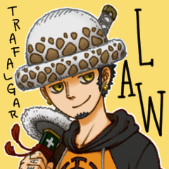 [LINEスタンプ] ONE PIECE スタンプ【LAW】