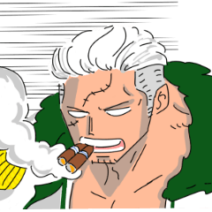 [LINEスタンプ] ONE PIECE スモーカー中将スタンプ